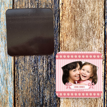 Pembe Çiçekli Magnet