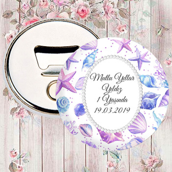 Pembe Deniz Yıldızı Temalı Magnet Açacak