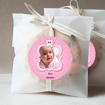 Pembe Diş Fıçası Temalı Diş Buğdayı Sticker