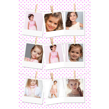 Pembe Dore Polaroid Temalı Afiş