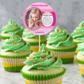 Pembe Dua Cennetül Esma Temalı Parti Kürdan Süs