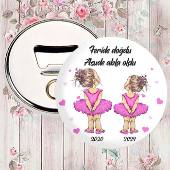 Pembe Elbiseli Balerin Abla ile Kardeş Temalı