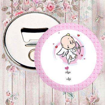 Pembe Eros Bebek Temalı Magnet Açacak