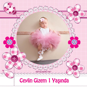 Pembe Fonlu   Kare Parti Afiş