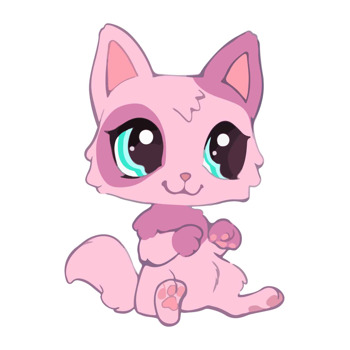 Pembe Kedi Temalı Masa Önü Ayaklı Dekor
