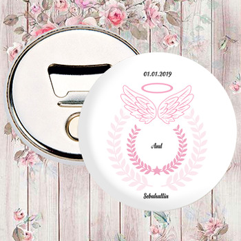 Pembe Melek Kanadı Temalı Magnet Açacak
