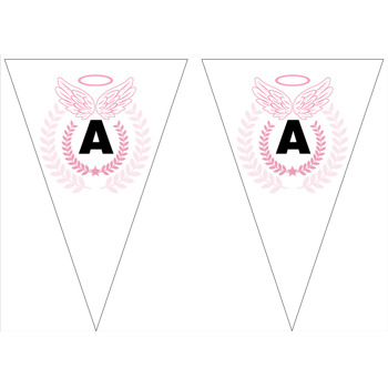 Pembe Melek Kanadı Temalı Parti Banner