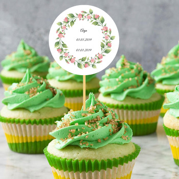 Pembe Minik Güller Temalı  Söz & Nişan & Nikah Kürdan Süs