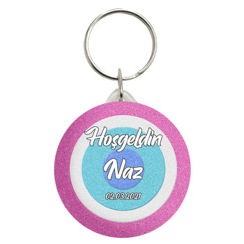 Pembe Nazar Boncuğu Temalı Anahtarlık