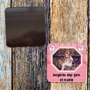 Pembe Toka Diş Buğdayı Magnet