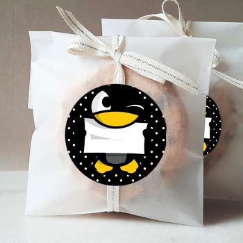 Penguen Temalı Sticker