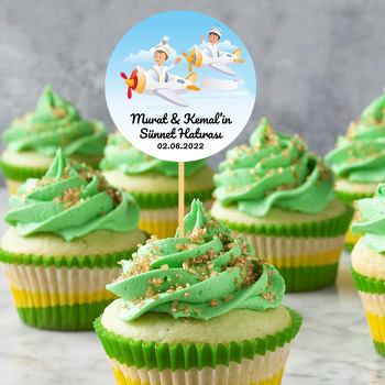 Pilot Sünnet Çocukları Temalı Parti Kürdan Süs