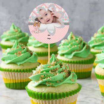 Pink Baby Temalı Hoşgeldin Bebek Kürdan Süs