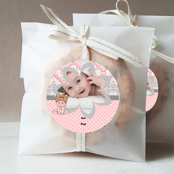 Pink Baby Temalı Hoşgeldin Bebek Sticker