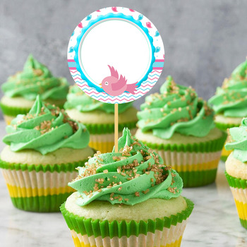 Pink Bird Temalı Kürdan Süs