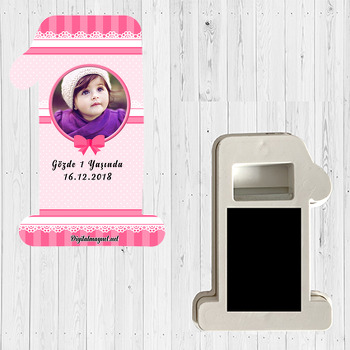 Pink Ribbon Temalı  Doğum Günü Magnet Açacak