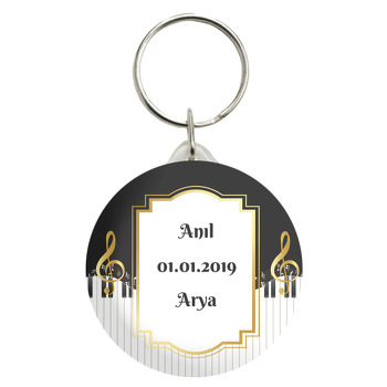 Piyano Temalı Anahtarlık