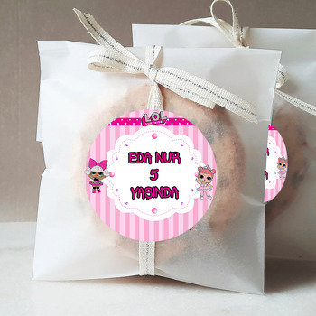 Prenses Lol Temalı Parti Sticker