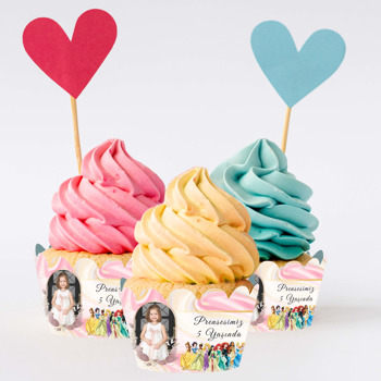 Prensesler Temalı Cupcake Sargısı