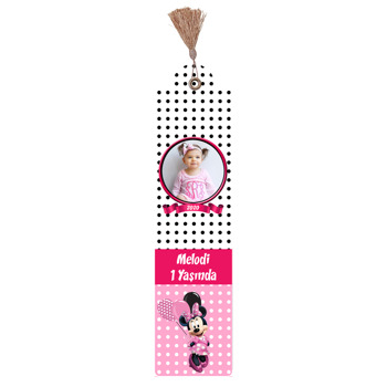 Puantiyeli Minnie Mouse Temalı Kitap Ayracı