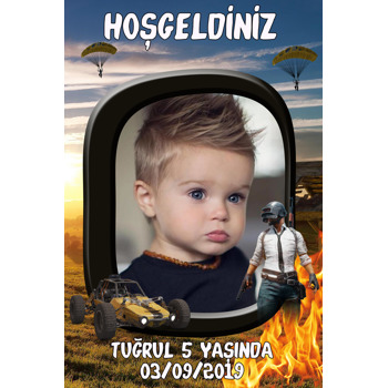 Pubg Temalı Doğum Günü Afiş