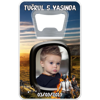 Pupg Temalı Dikdörtgen Magnet Açacak