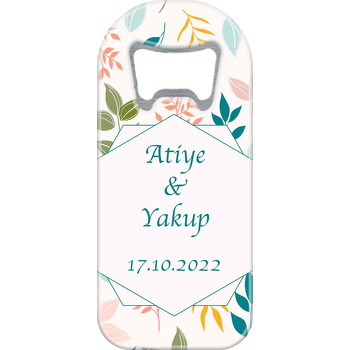 Rengarenk Yaprak Dizimi Temalı Uzun Magnet Açacak