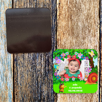 Renkli Çiçekler Temalı Magnet