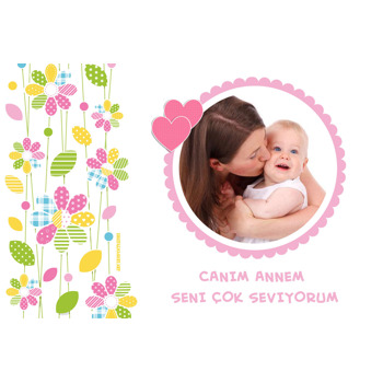 Renkli Çiçekli Magnet
