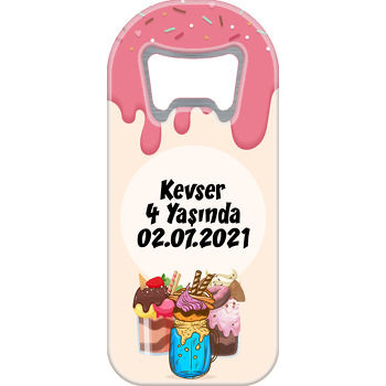 Renkli Dondurmalar Temalı Uzun Magnet Açacak