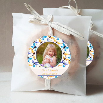 Renkli Kelebekler Temalı Resimli Sticker