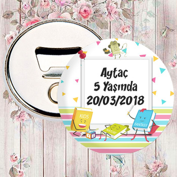 Renkli Kitaplar Temalı Magnet Açacak