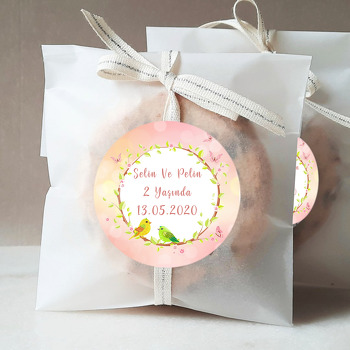 Renkli Kuşlar Temalı Sticker