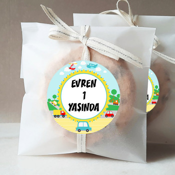 Renkli Taşıtlar Temalı Sticker