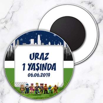 Roblox Temalı Daire Plastik Magnet