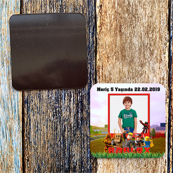 Roblox Temalı Doğum Günü Magnet