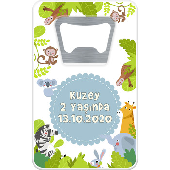 Safari 4 Temalı Dikdörtgen Magnet Açacak