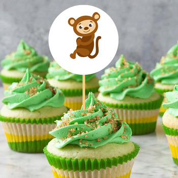 Safari Maymun Temalı Kürdan Süs 