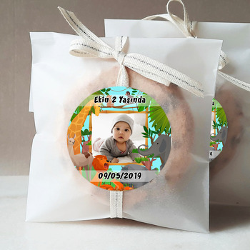 Safari Temalı Resimli Sticker