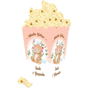 Salıncakta Ayıcık Temalı Popcorn Kutusu