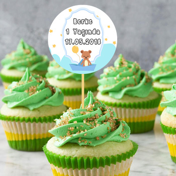 Şapkalı Ayı Temalı Kürdan Süs