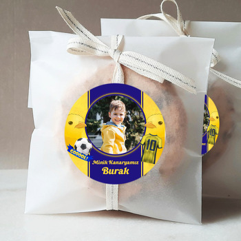 Sarı Kanarya Temalı Taraftar Sticker