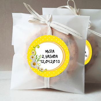 Sarı Papatya Temalı Sticker