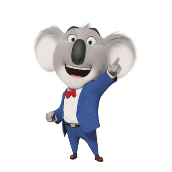 Şarkıcı Koala Temalı Masa Önü Ayaklı Dekor