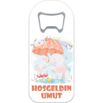 Şemdiyeli Anne ile Çocuk Fil Temalı Uzun Magnet Açacak