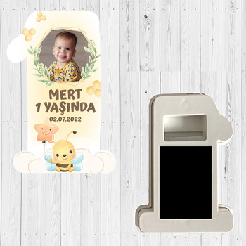 Sevimli Arı Temalı Doğum Günü Magnet Açacak