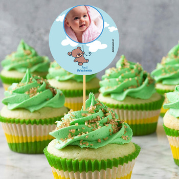 Sevimli Ayı Temalı Hoşgeldin Bebek Kürdan Süs