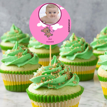 Sevimli Ayıcık 2 Temalı Hoşgeldin Bebek Kürdan Süs