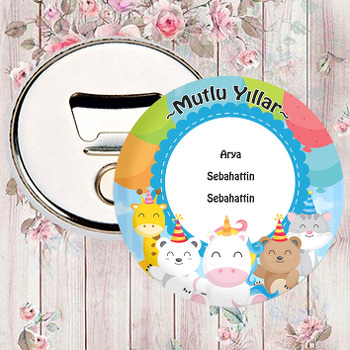 Sevimli Balon ve Hayvanlar Temalı Magnet Açacak