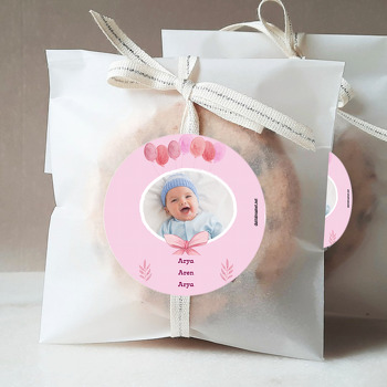 Sevimli Balonlar Temalı Hoşgeldin Bebek Sticker